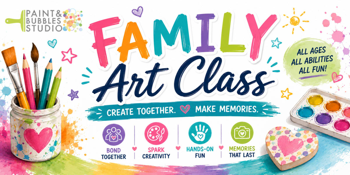 Family Art Class Photo