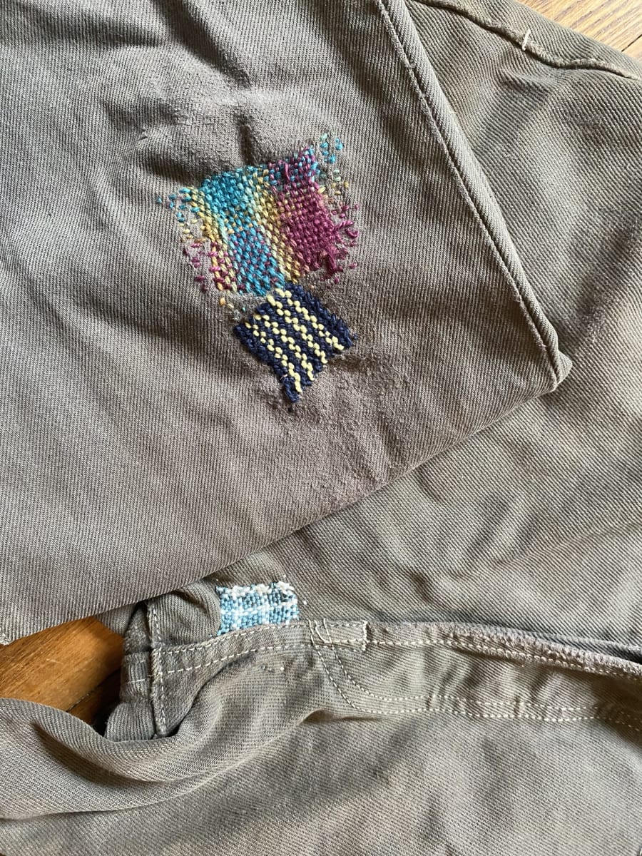 The ART ROOM: Try-It: Visible Darning and Mending with a Loom Photo