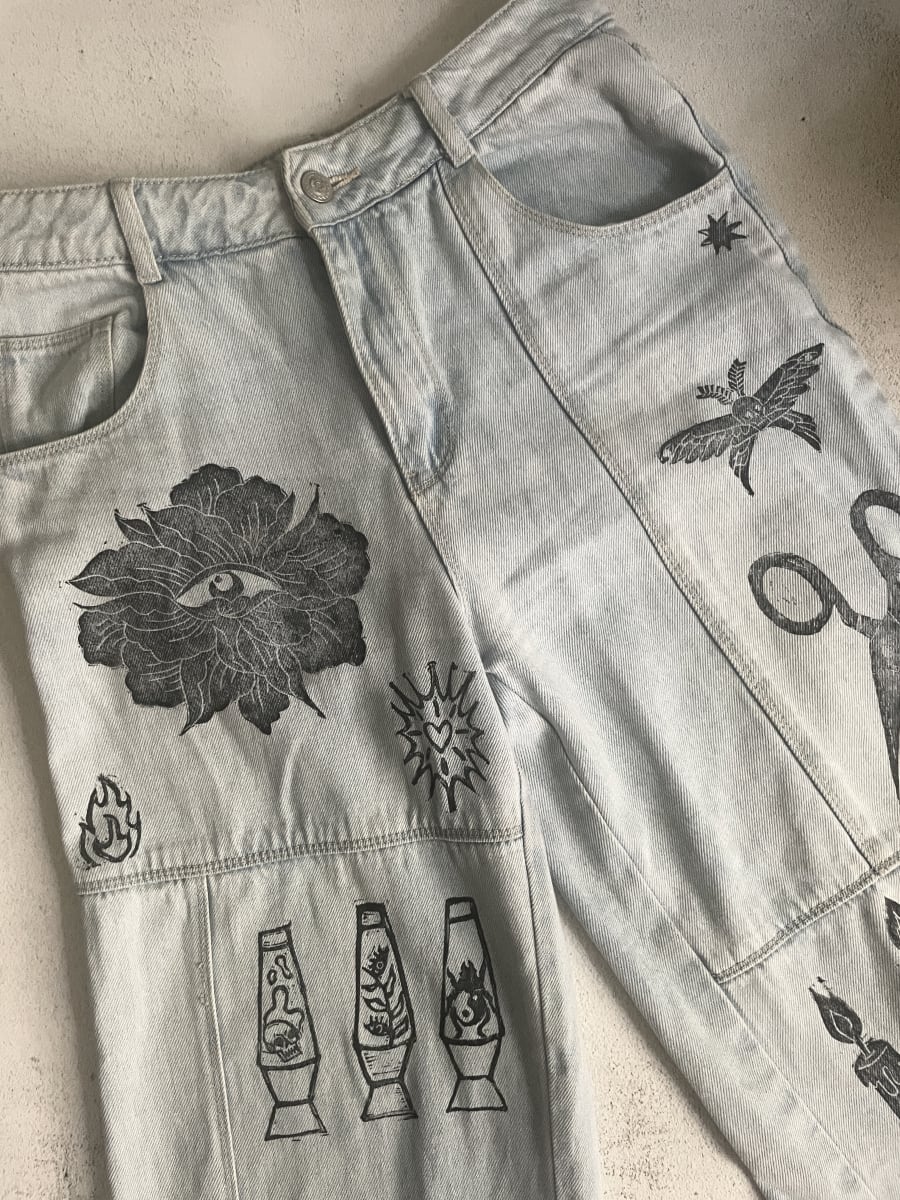 Block Printing: Upcycle Your Fall Wardrobe - a Beginner friendly workshop at That Creative Space in Beacon Photo