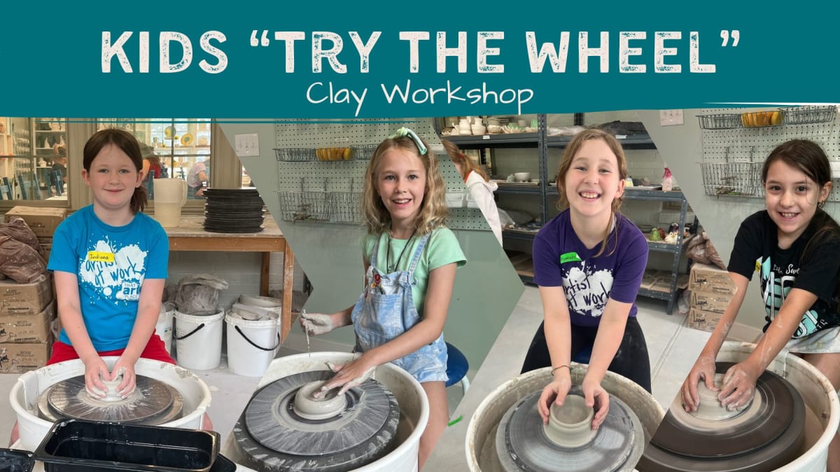 Kids Try the Pottery Wheel Workshop Photo