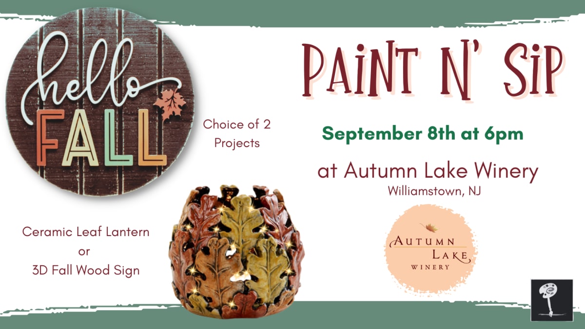 Paint N Sip at Autumn Lake Winery - September 8th Photo