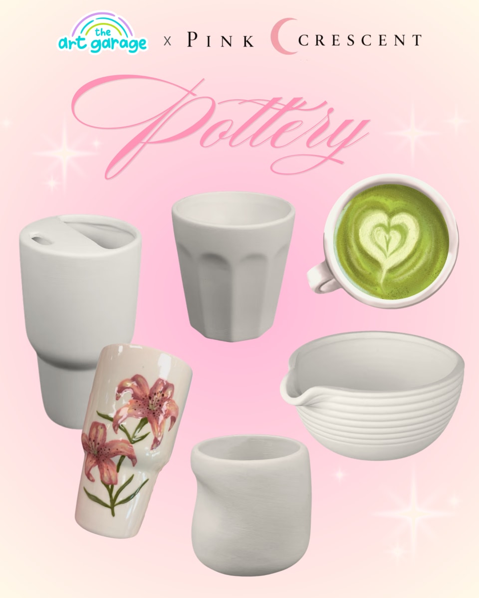 Matcha Morning with Pink Crescent Photo