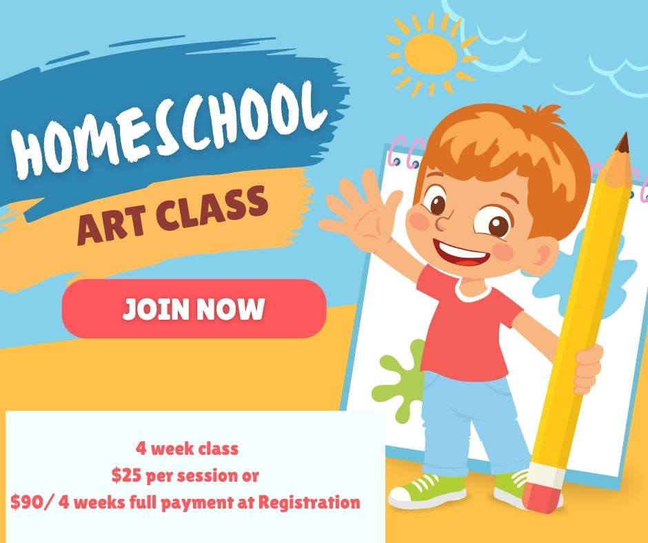 4 week homeschool Art Group Photo