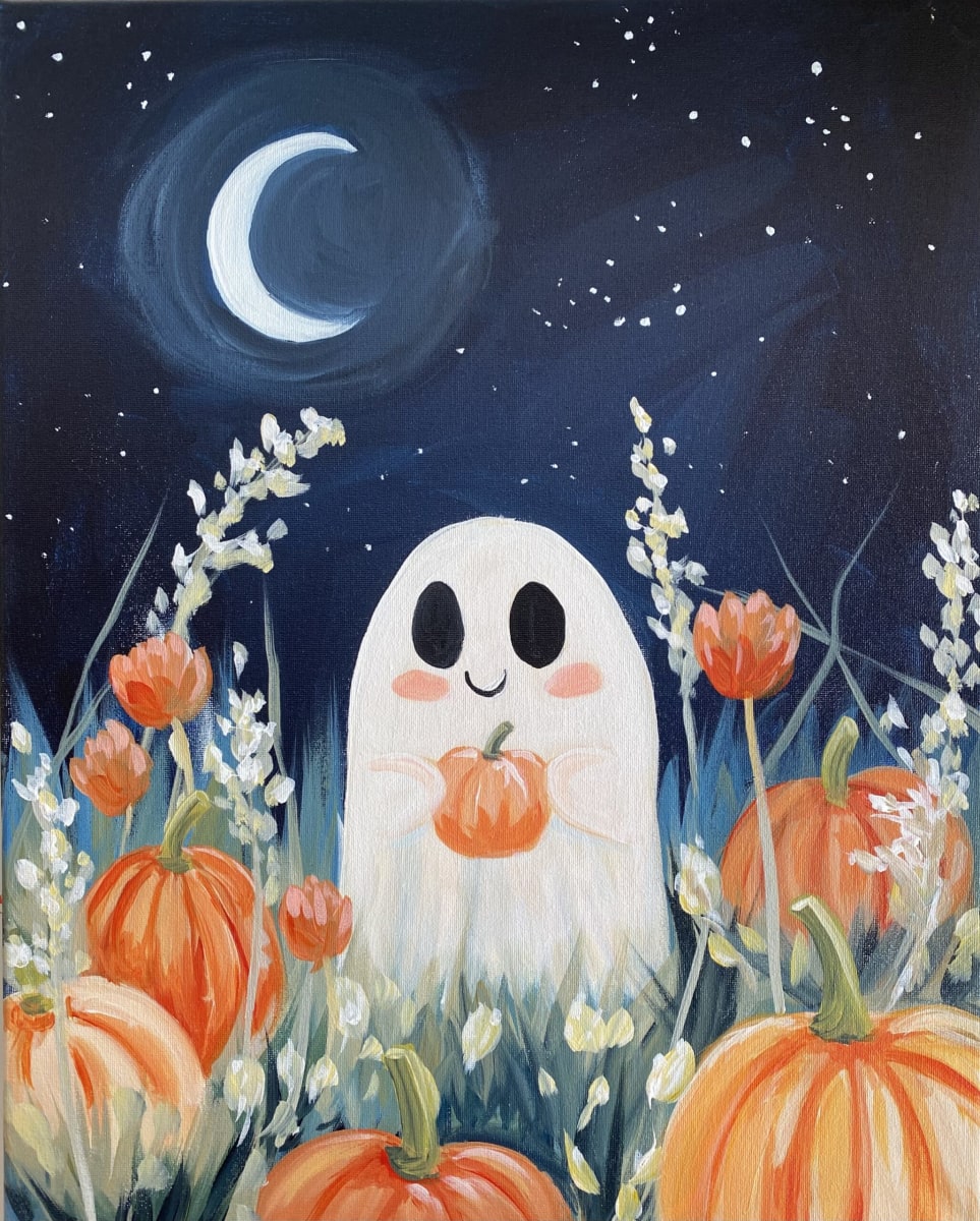 Sip & Paint at Six Byrd Cider -Ghost in the Garden Photo
