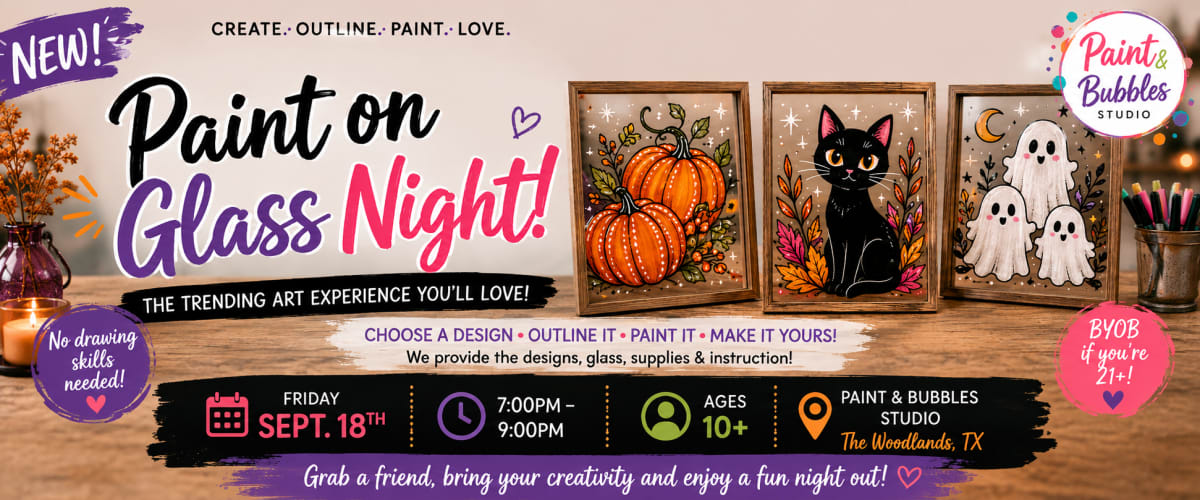Paint on Glass Night (Ages 10+) Photo