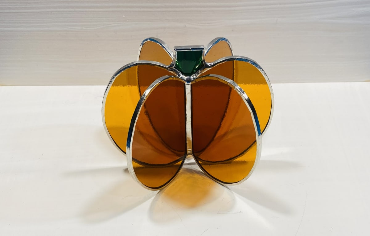 Stained Glass 3D Pumpkins Photo