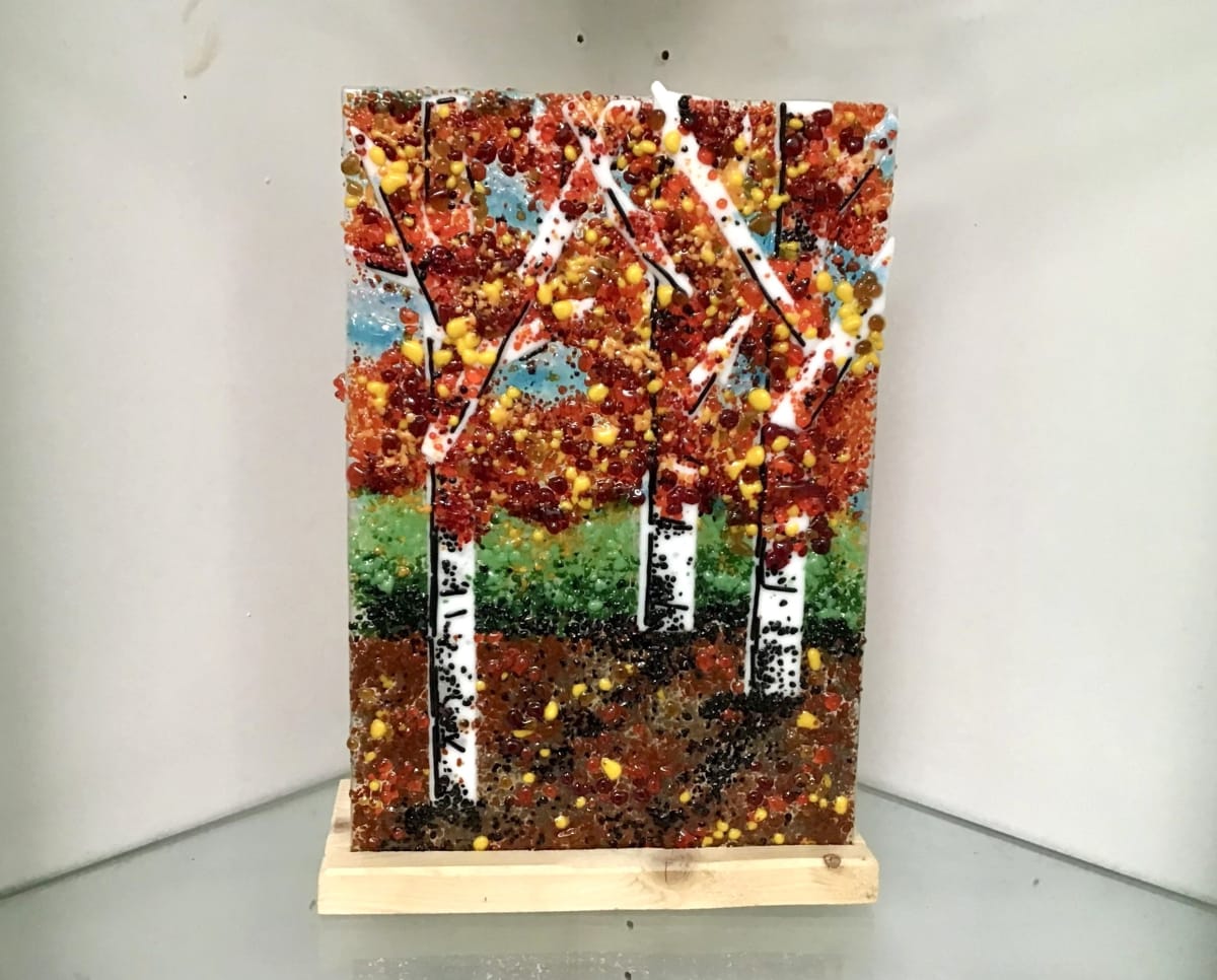 Fused Glass Workshop: Birch Trees Photo