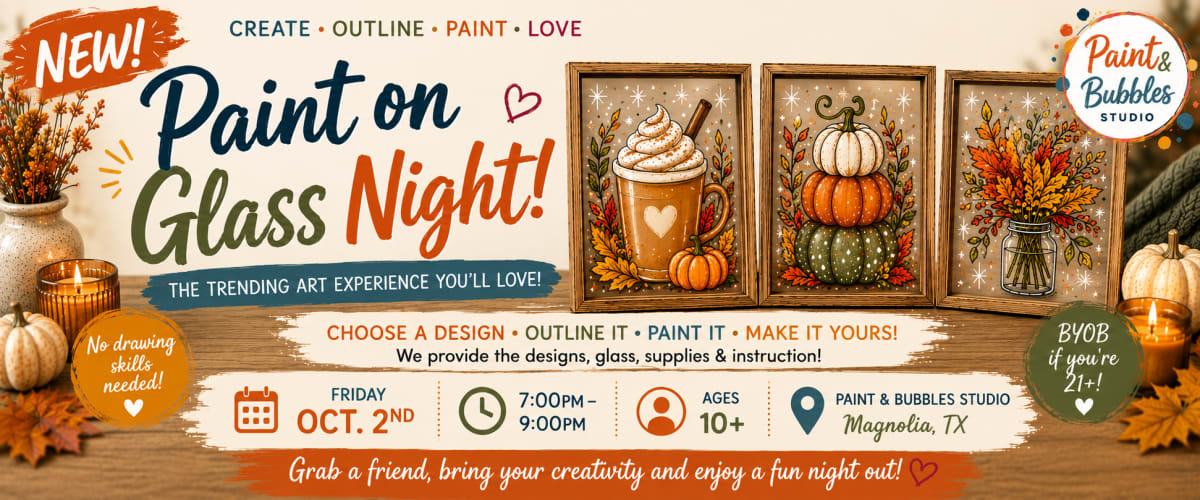 Paint on Glass Night (Ages 10+) Photo