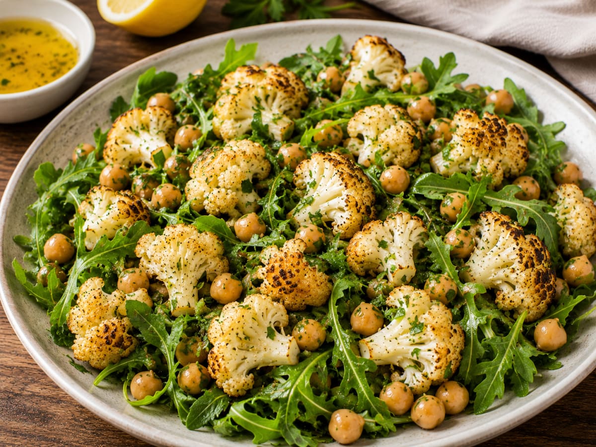 Lunch & Learn Demonstration: Red Lentil Soup and Roasted Cauliflower-Chickpea Salad Photo