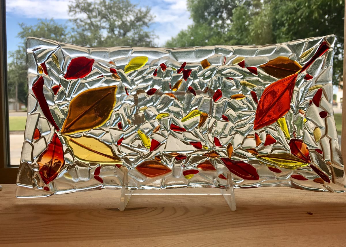 Fused Glass Workshop: Autumn Leaf Dish Photo