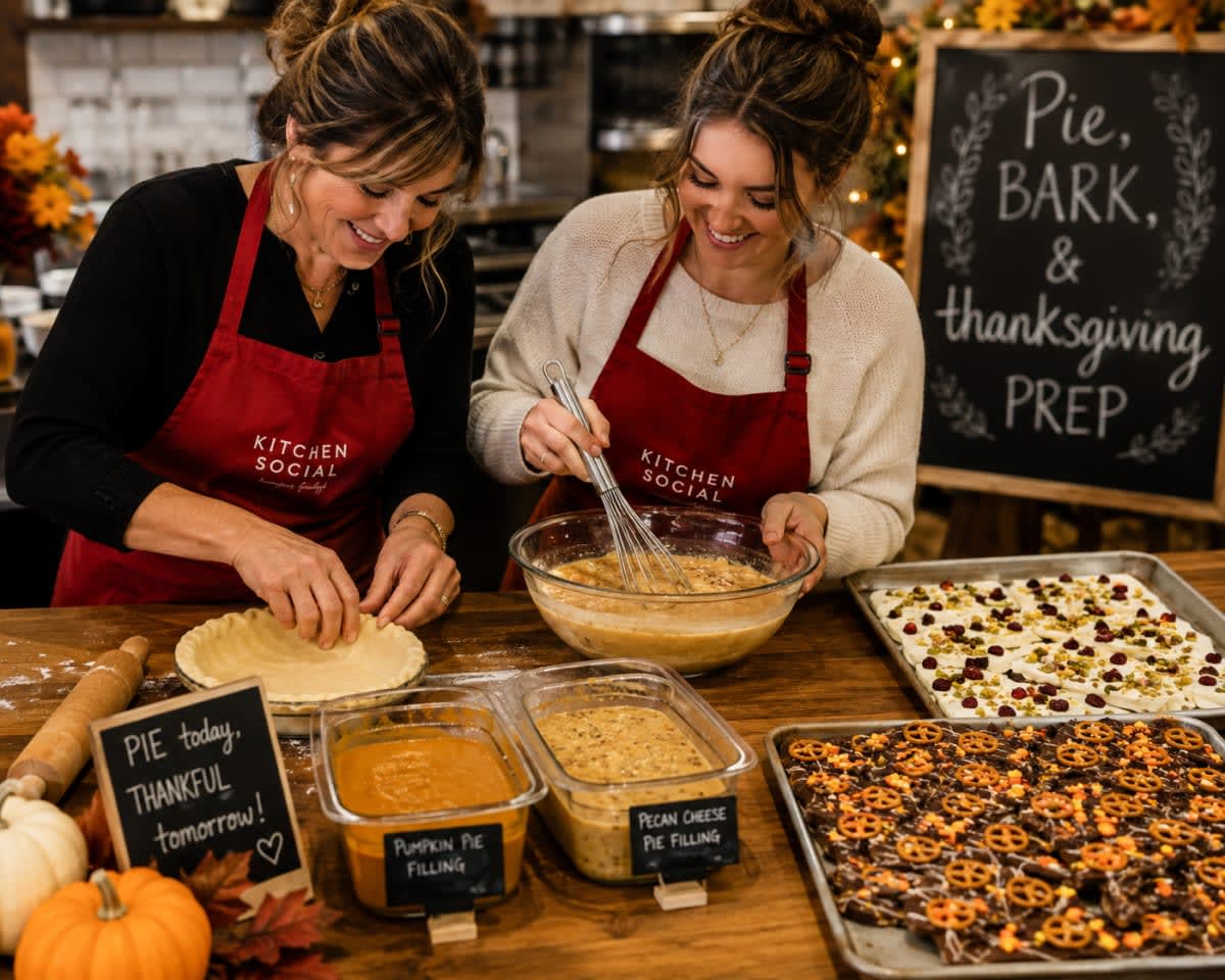 Holiday Pie & Bark Workshop (BYO Wine or Beer) $79.99 per person Photo