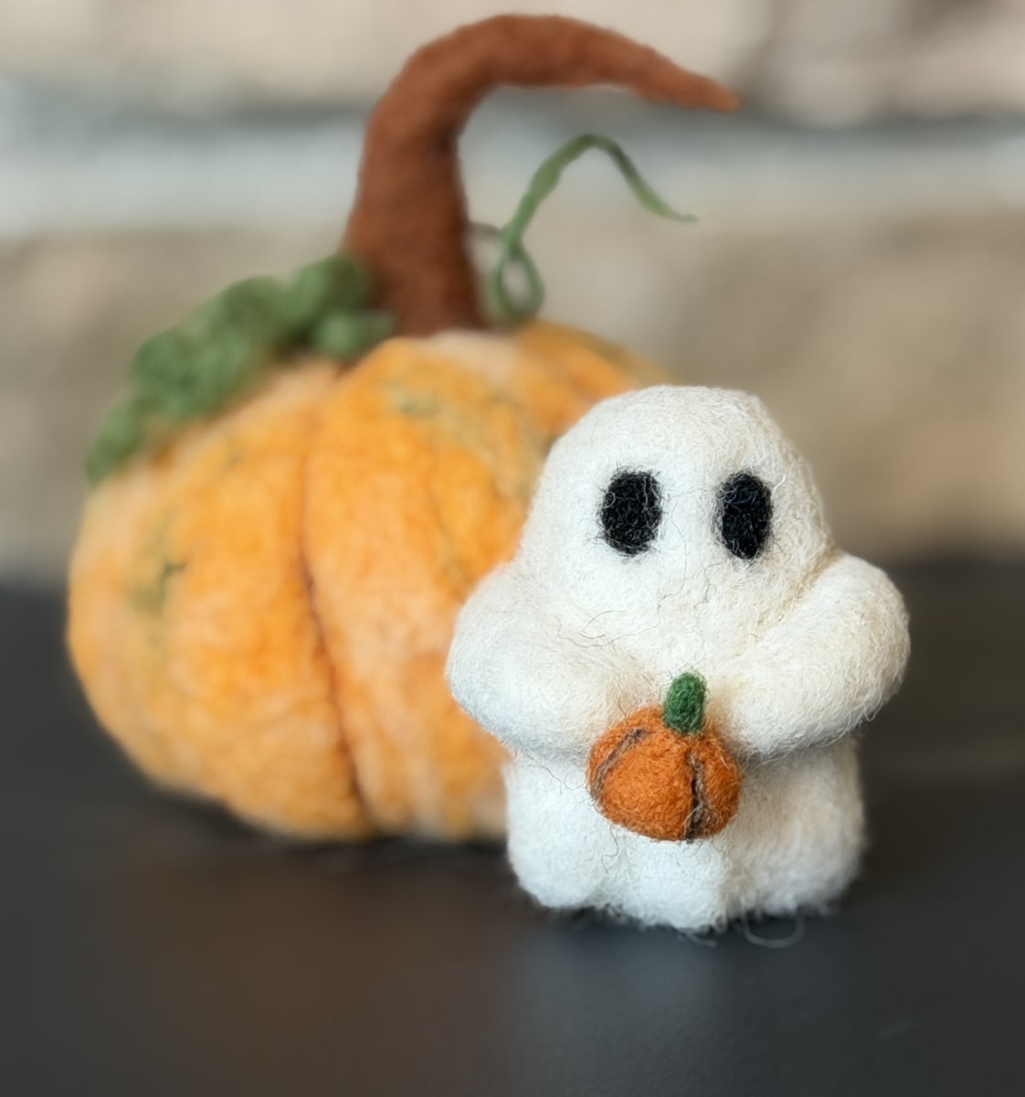 Needle Felted Halloween Decorations Photo