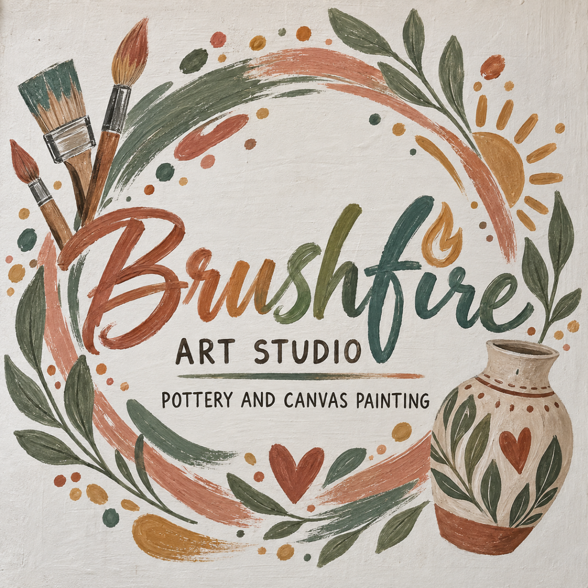 Logo of Brushfire Art Studio