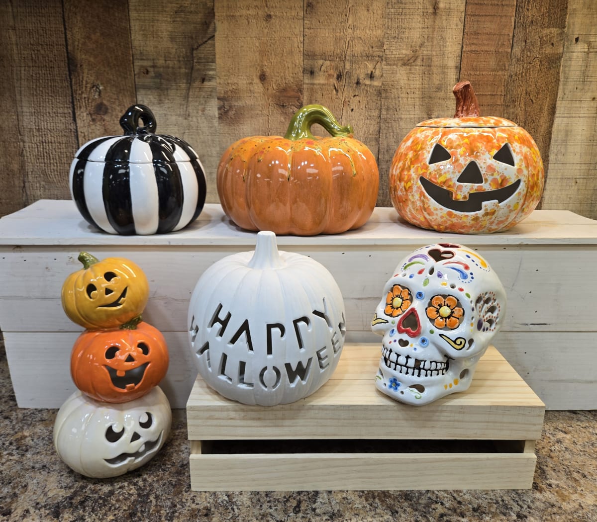 Spooktacular Halloween Decor Pottery @ Great Sacandaga Brewing Co. Photo