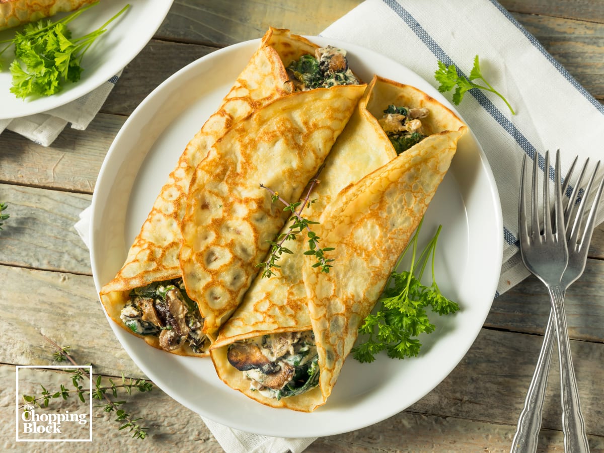 Hands-On Midday Meals: Veggie Crêpes Photo