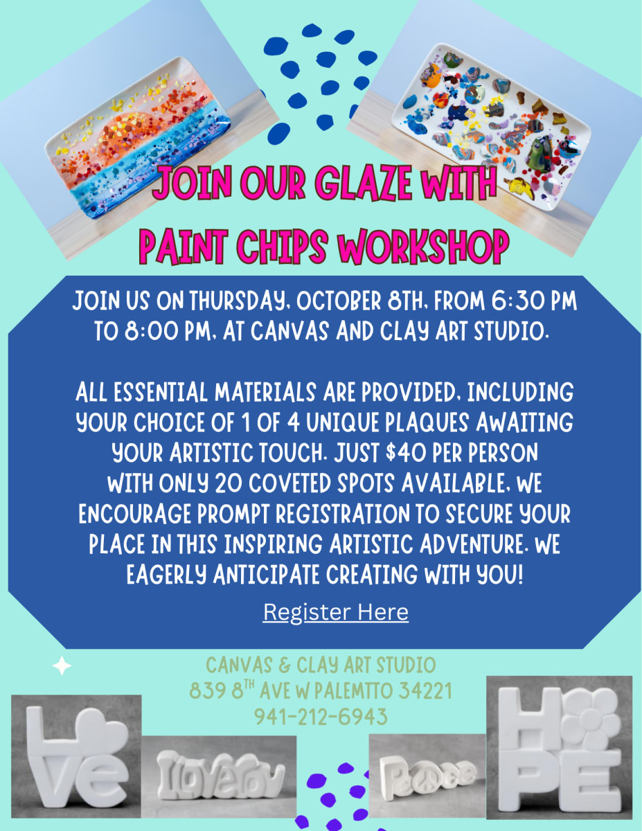 Decorating with Glaze Chips Workshop Photo