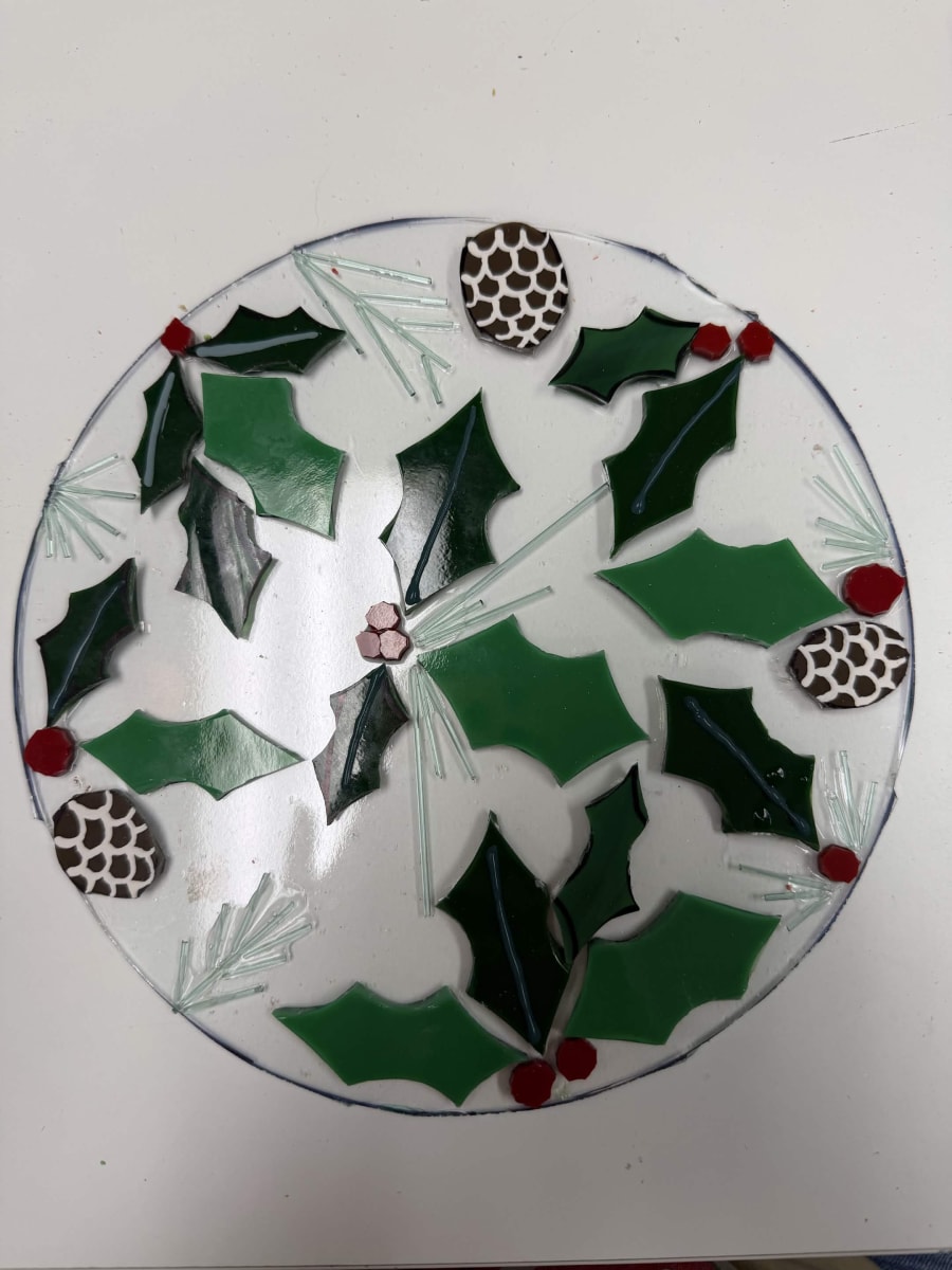 Glass Fusing: Holly Jolly Bowls Photo