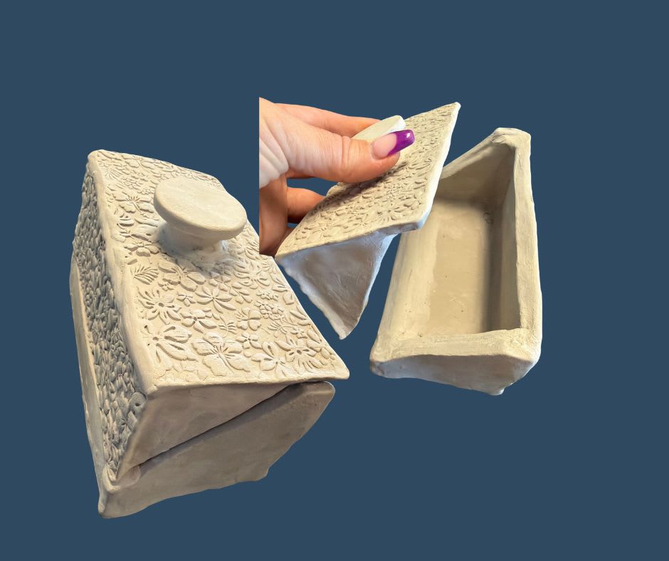 Hand Built Butter Dish Photo