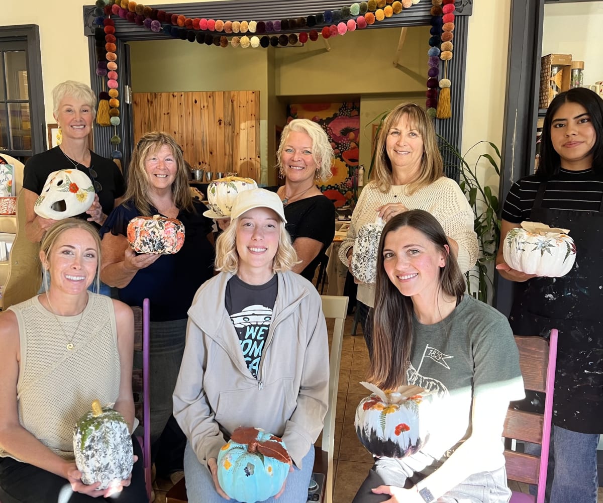 FALL PUMPKIN OR SUGAR SKULL WITH RABBITBRUSH STUDIO Photo
