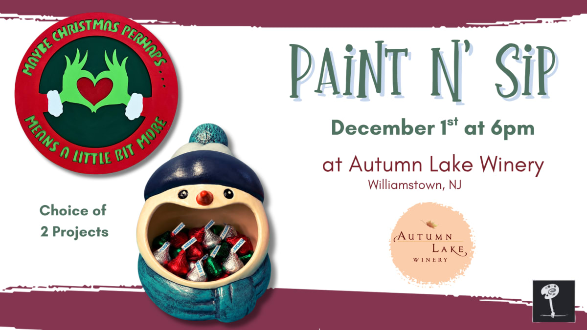 Paint N Sip at Autumn Lake Winery - December 1st Photo
