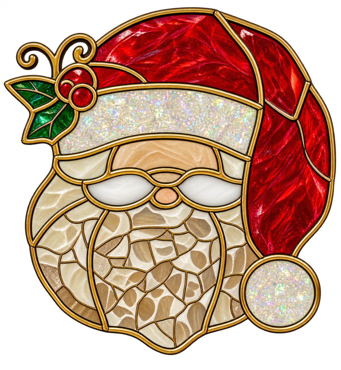 Holiday Faux Stained Glass Photo