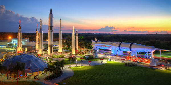 Rocket Garden sunset