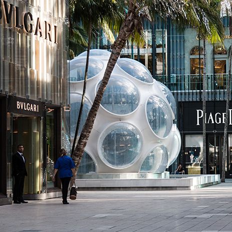 Bvlgari shop front Miami Design District