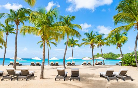 Carlisle Bay beach in Antigua