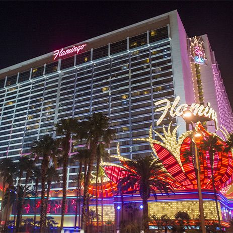 Outside The Flamingo, Las Vegas in 2020