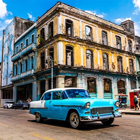 Classic Car in Havana Old Town, Cuba