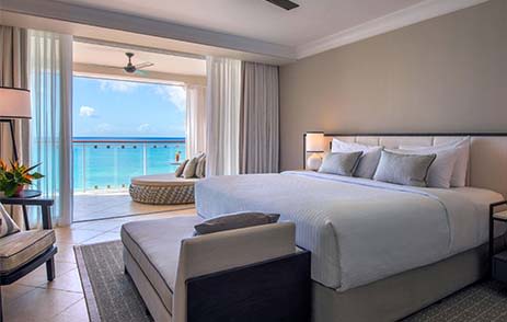 The bedrooms at Fairmont Royal Pavilion, Barbados