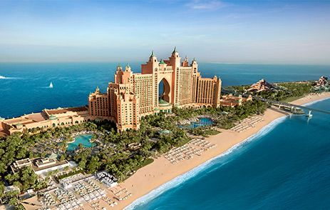 Atlantis The Palm Hotel Exterior On Palm Jumeirah Dubai