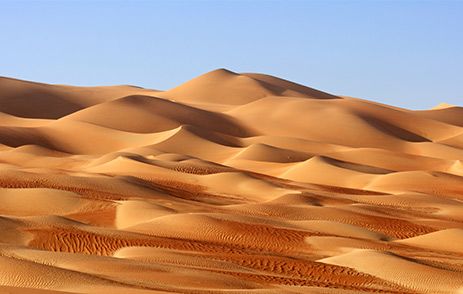 Sand dunes in the Empty Quarter