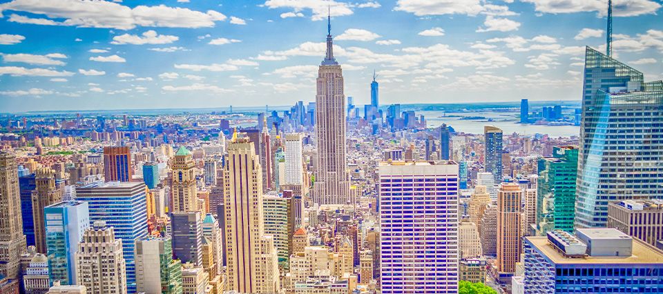 Iconic skyscrapers in NYC