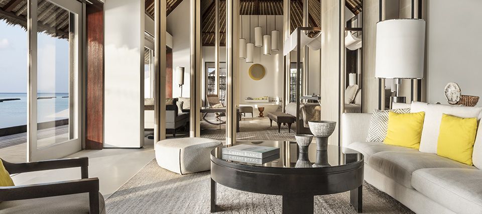 Beautiful living area Cheval Blanc Maldives