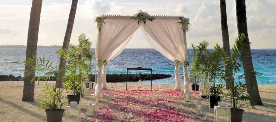 Stunning wedding ceremony set up