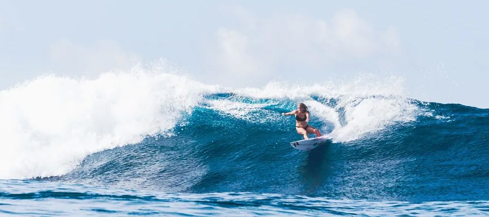 Surfing at Anantara Dhigu Maldives Resort