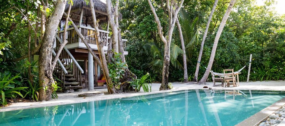 The eco-friendly Crusoe Villa at Soneva Fushi, Maldives