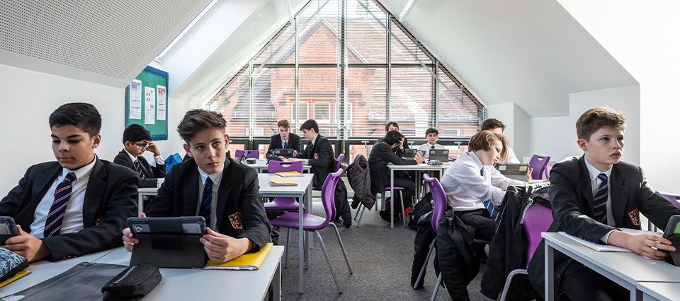 Brentwood School students in a classroom