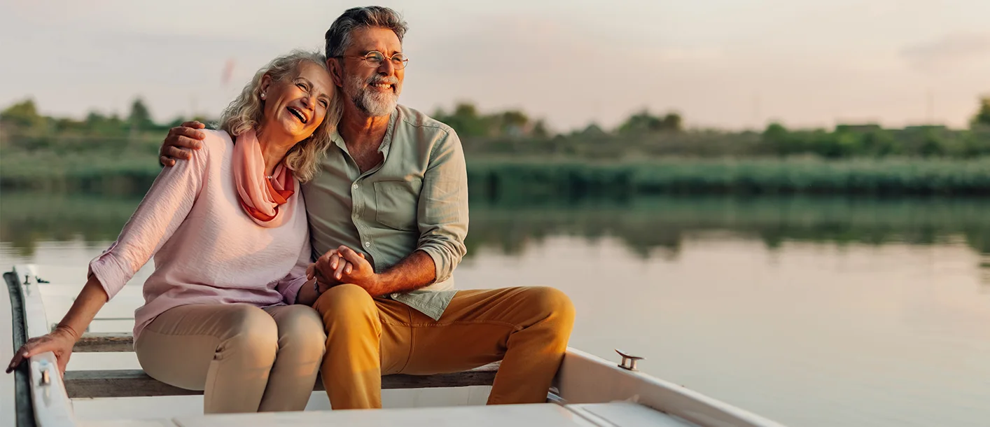 Retired couple on holiday