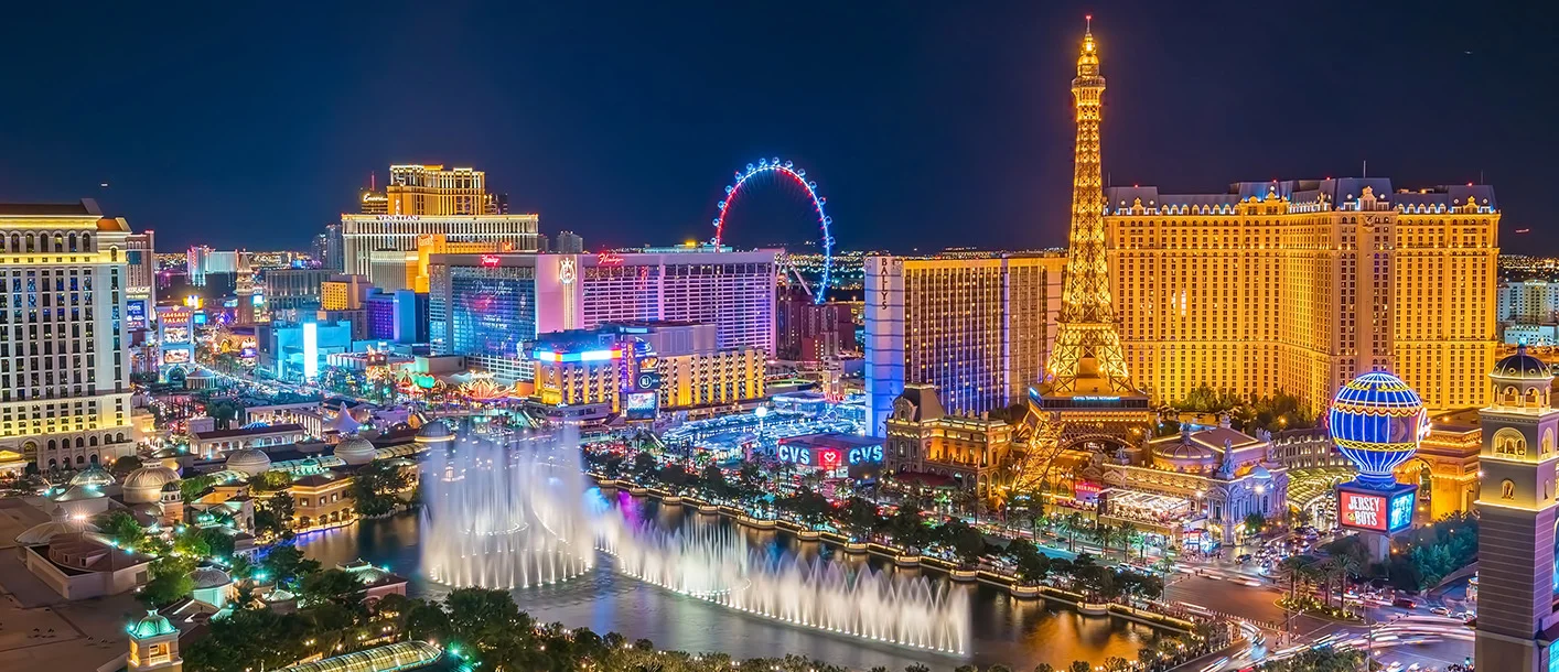 Birdseye view of Las Vegas