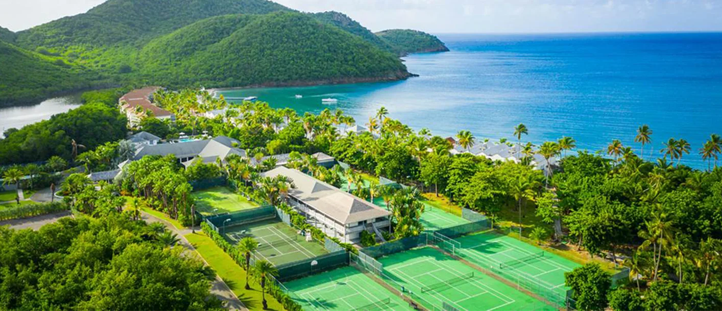 Tennis courts at Carlisle Bay