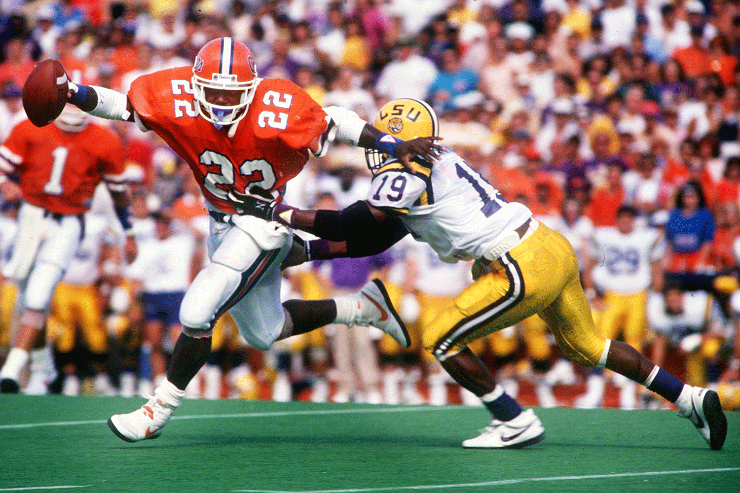 Emmitt Smith playing with the University of Florida Gators.