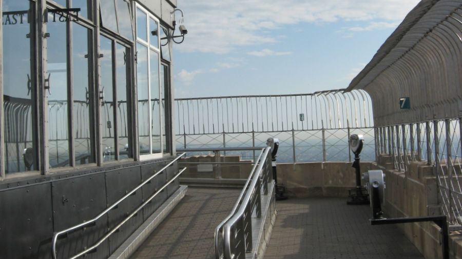 Empire State Building Observation Deck New York City Ocean Florida
