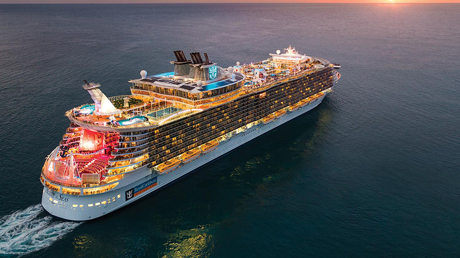 Allure Of The Seas At Night