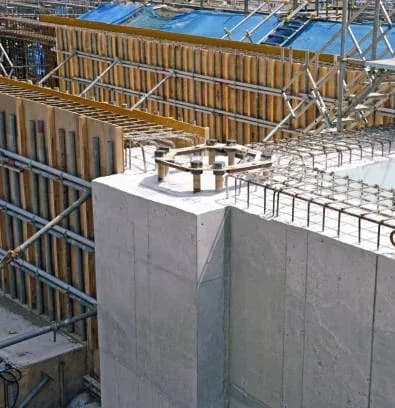 Concrete formwork structure
