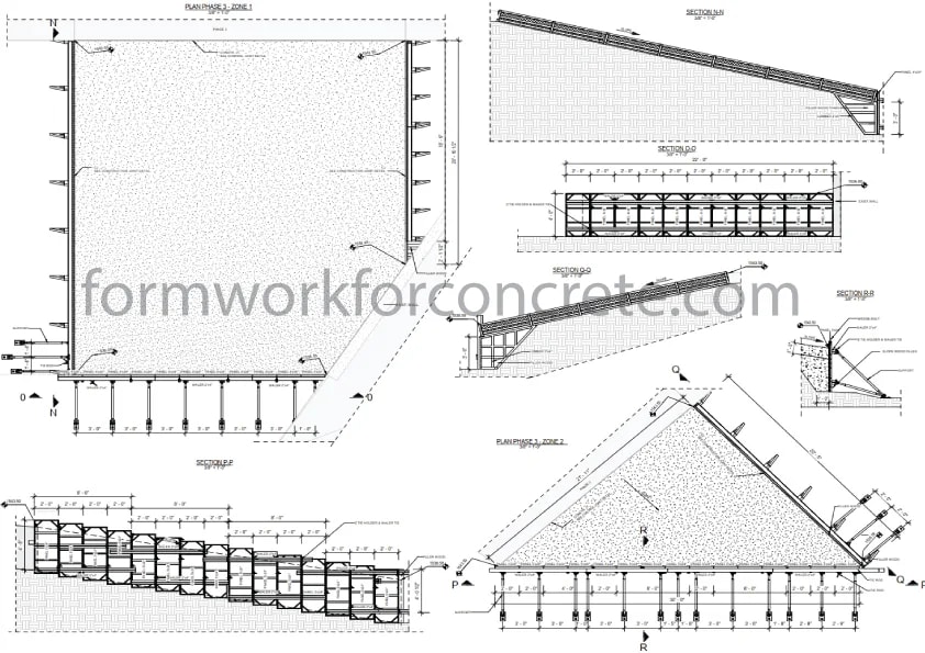 Outlet Spillway Dam: formwork drawing 2