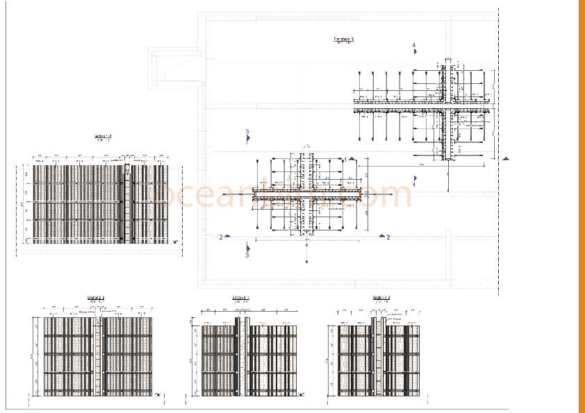 BRB & MBR Structure: formwork drawing 4