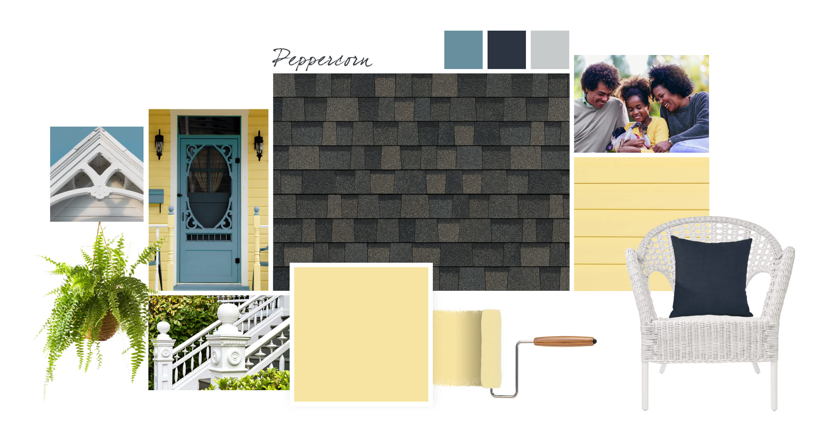 Pairing Type Yellow & Peppercorn Owens Corning Roofing