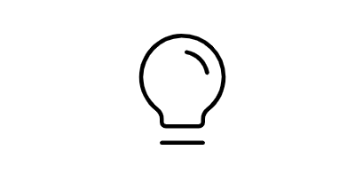 En illustration av en glödlampa